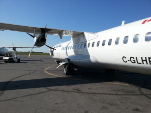 The plane between Yellowknife and Kugluktuk. (Photo credit: John Kelly)