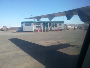 The terminal at Kugluktuk Airport. On any given day there are between one and three flights! (Photo credit: John Kelly)