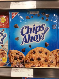 The cost of feeding an addiction to sweets is much greater in the Arctic. Your eyes are not lying to you - the cost of Chips Ahoy cookies is actually $9.99. (Photo credit: John Kelly)