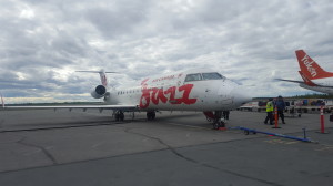The plane we took from Calgary to Yellowknife.