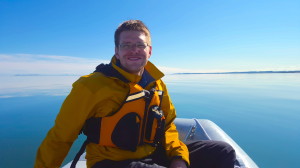 Greg gearing up for a great day out on the water. (Photo credit: John Kelly)